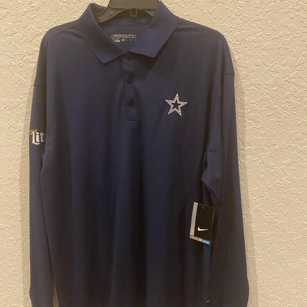 Dallas Cowboys long sleeve polo NWT